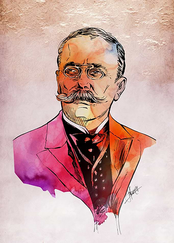 Watercolor Portrait of a Man