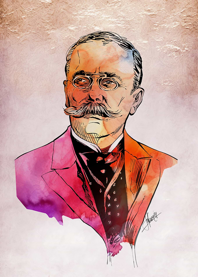 Watercolor Portrait of a Man