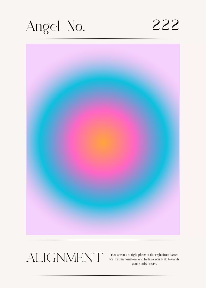 Angel Number 222 Poster