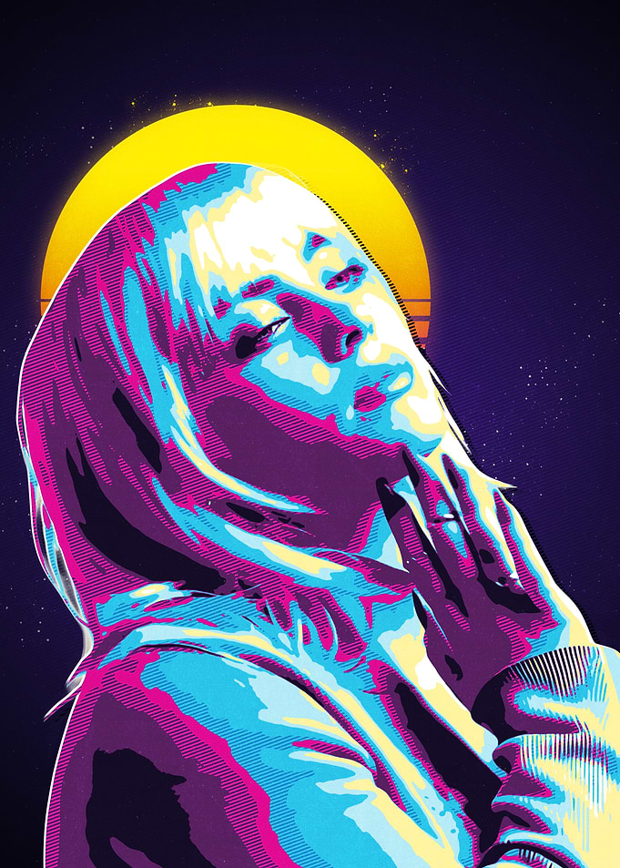 billie eilish retro 80s