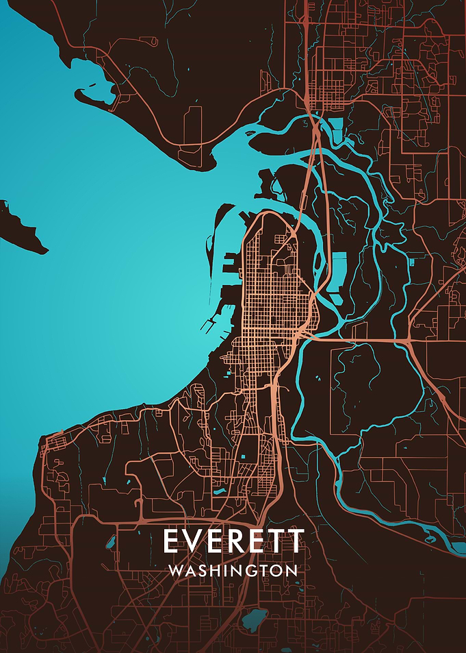 Everett Washington City Map