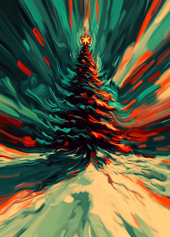 Abstract Christmas Tree