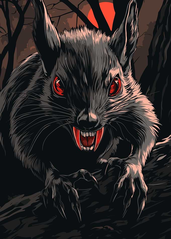 Vampire Gothic Squirrel