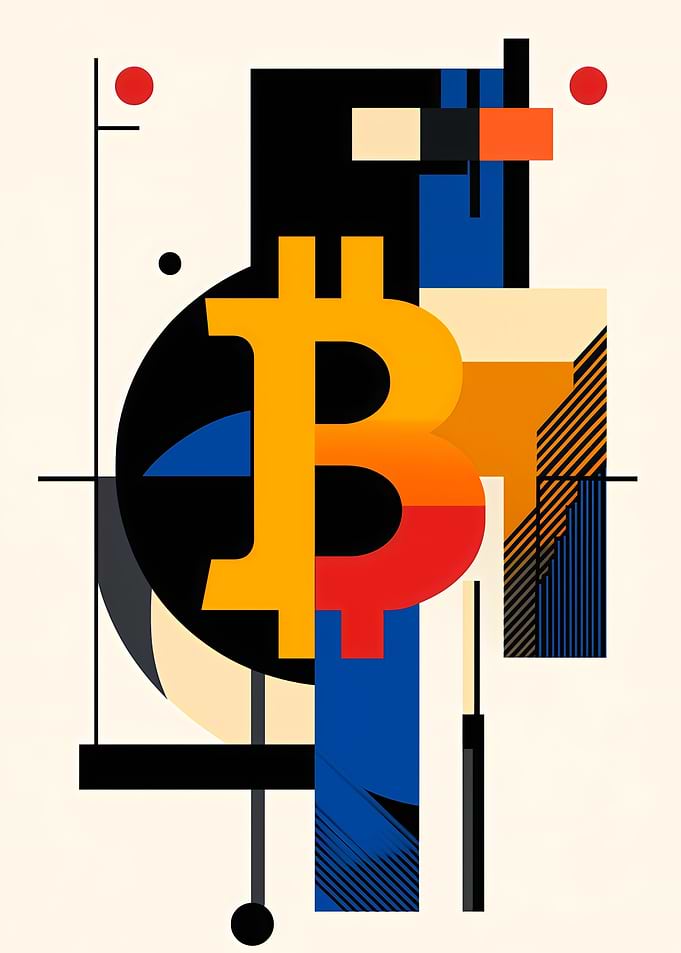 Bitcoin Abstract Art