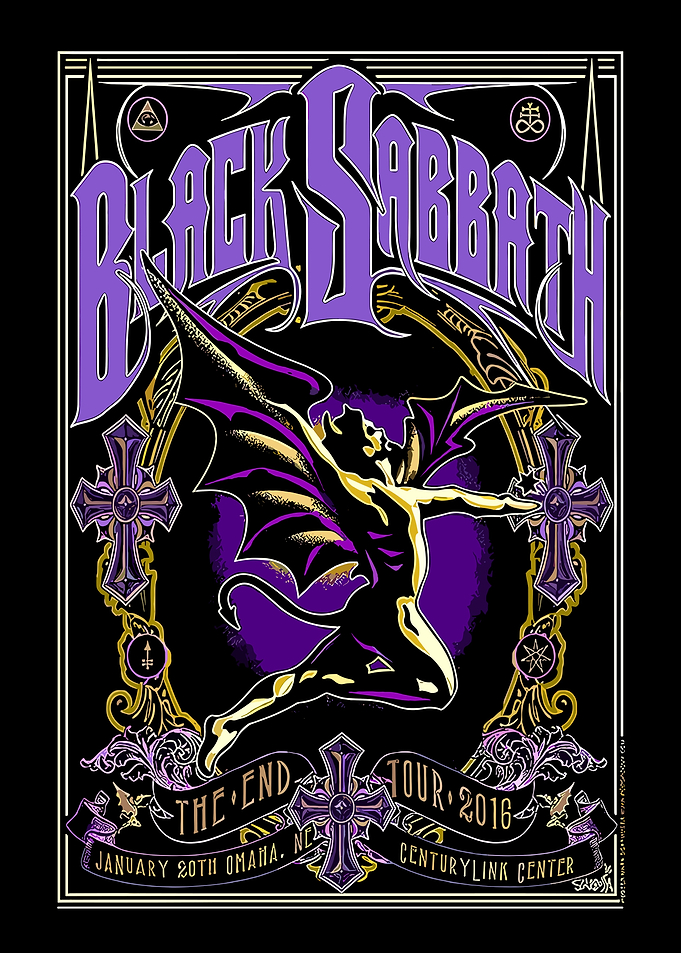 Black Sabbath The End Tour Poster