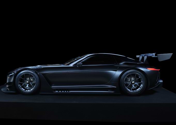 Black Sports Car Side View