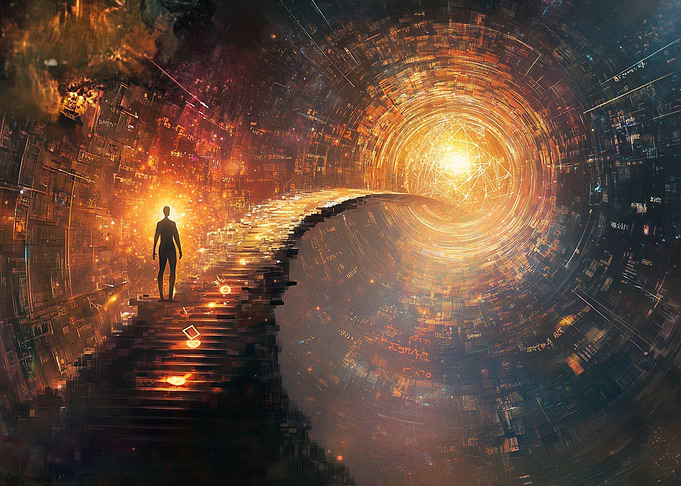 Golden Stairway to Light