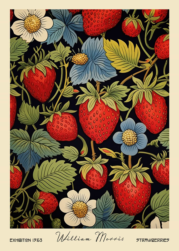 William Morris Strawberry Floral