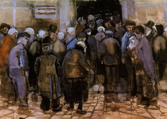 Crowd Gathering at Entrance
