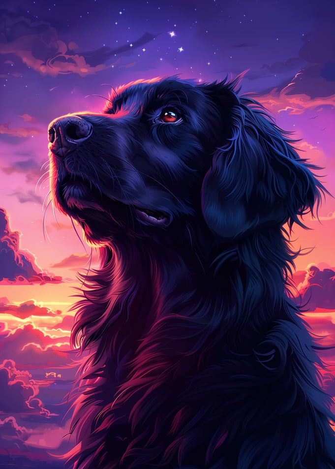Labrador at Sunset