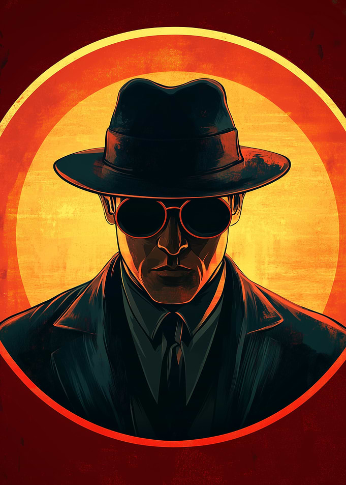 Mysterious Man in Fedora