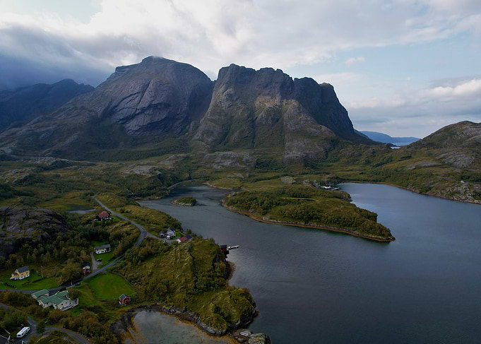 Mountain Fjord Landscape