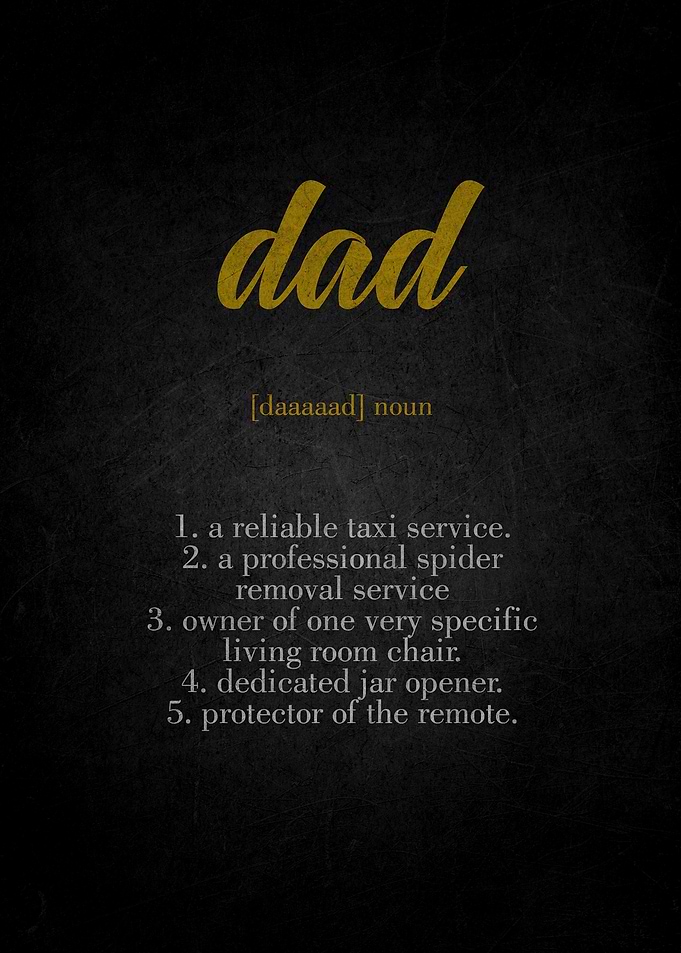 Dad Definition Print