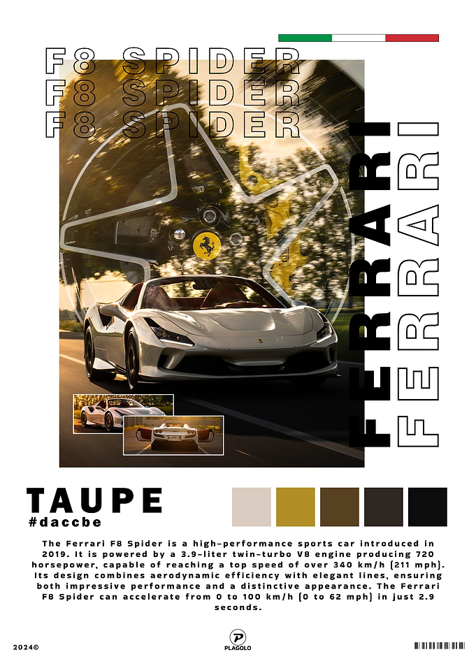 Ferrari F8 Spider Taupe