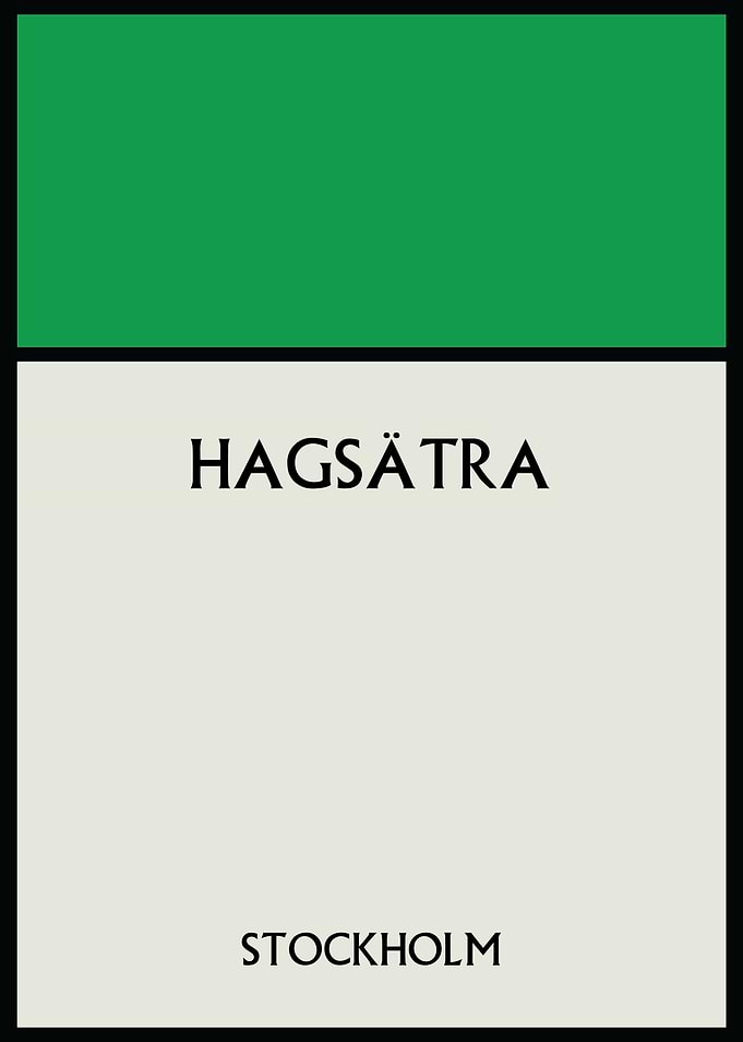 Hagsätra Stockholm Poster