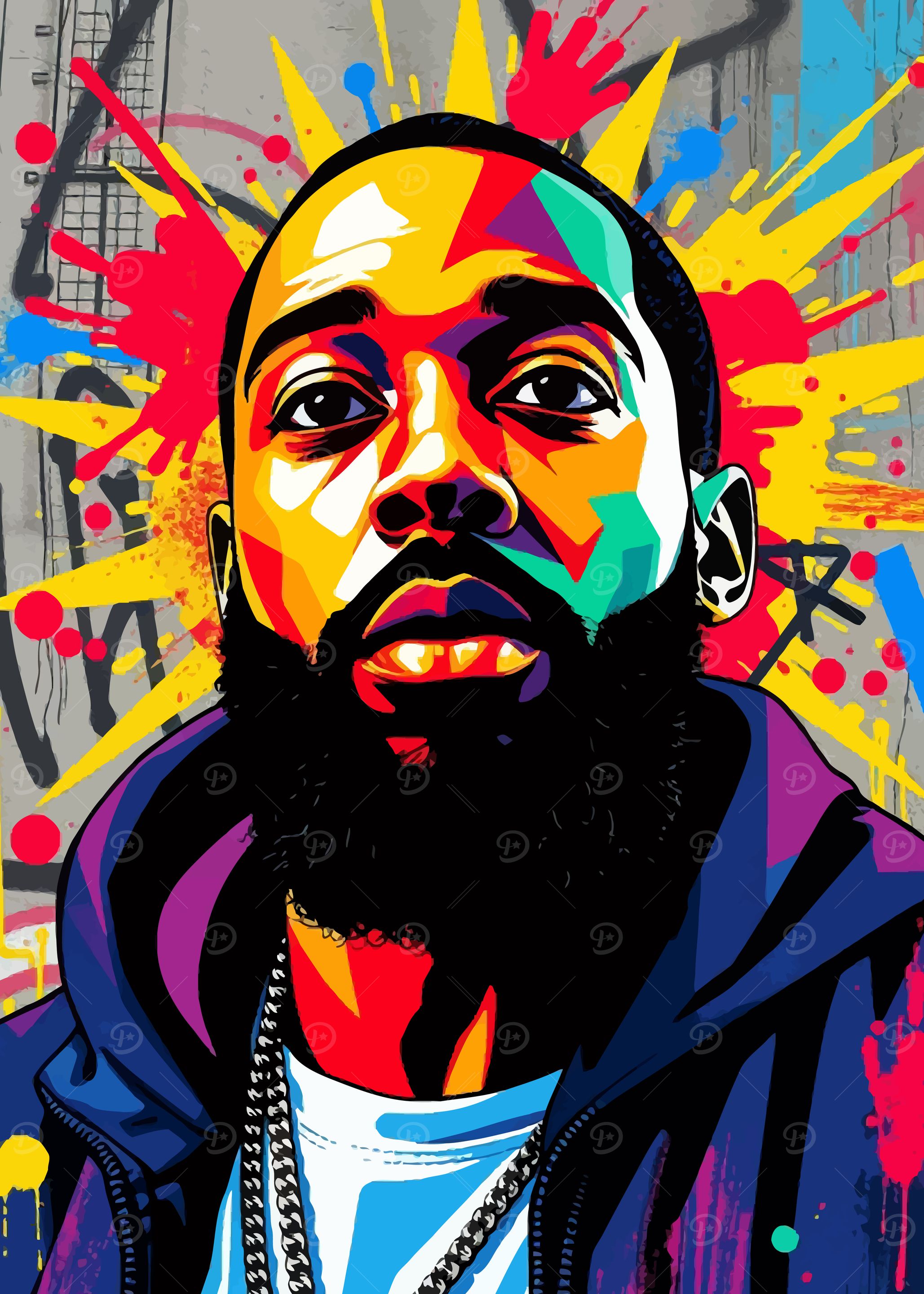 Iconic Rapper Pop Art