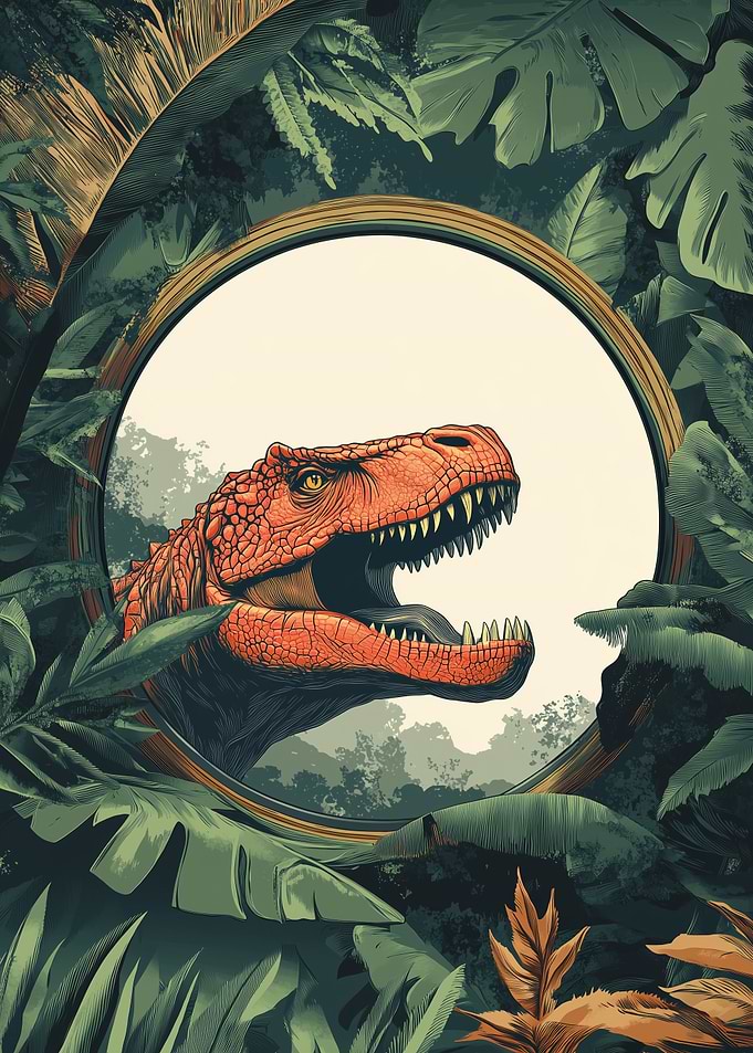 T-Rex Jungle Portrait