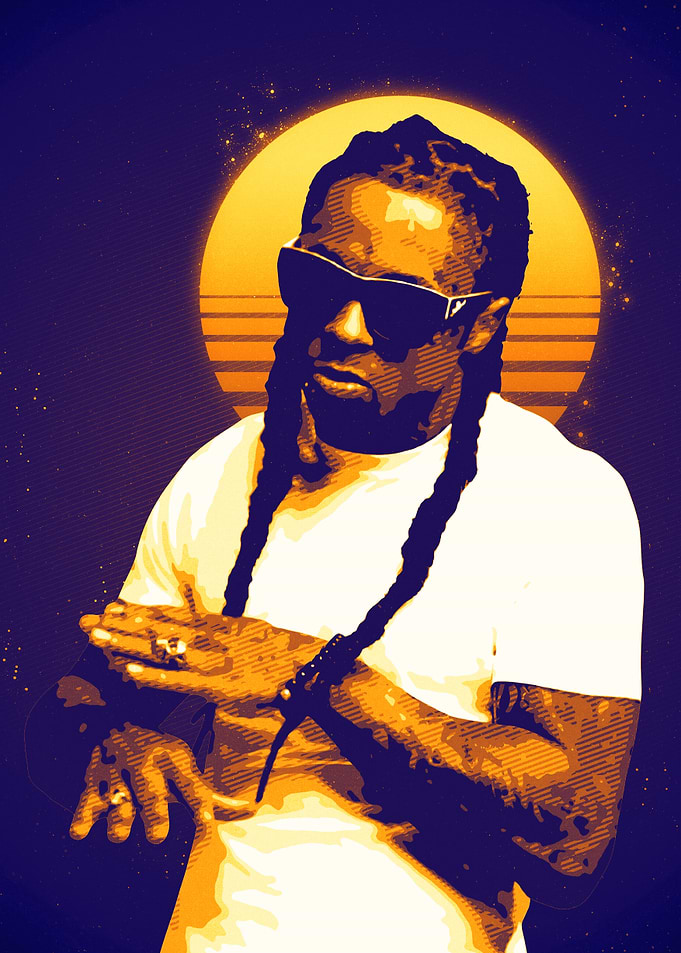 Lil Wayne Retro Portrait