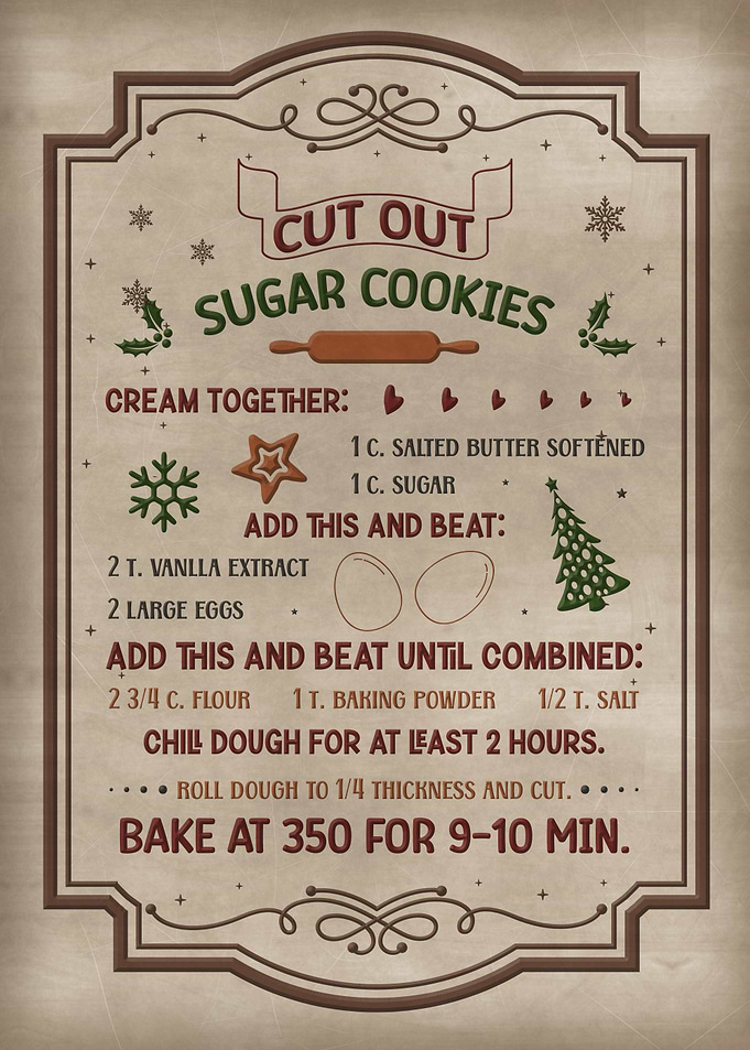 Cut Out Sugar Cookies Recipe