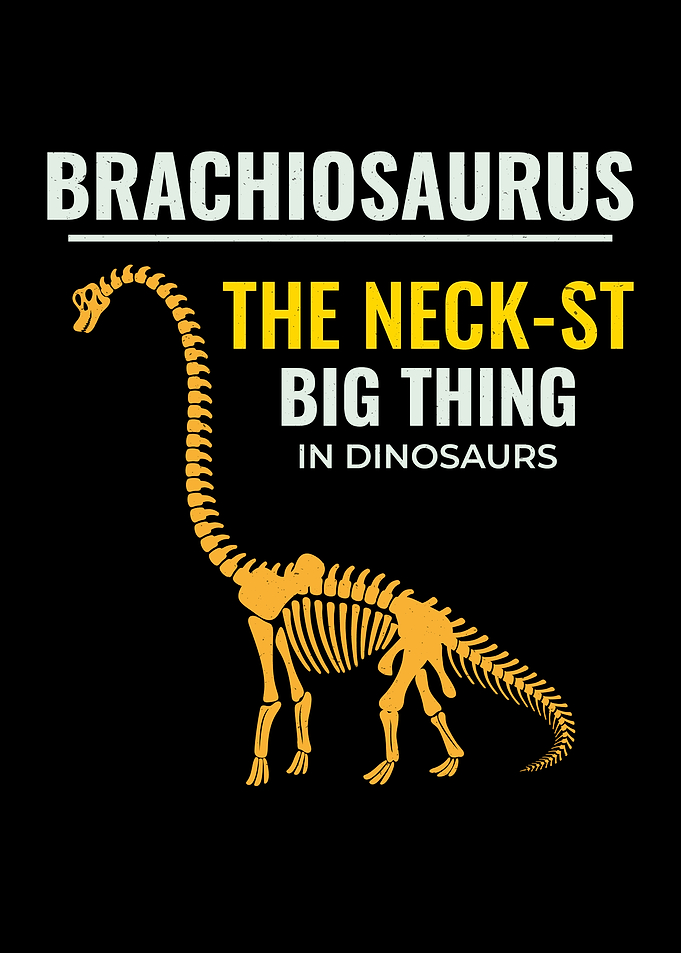 Brachiosaurus Skeleton Fossil Hunting Design – Perfect for Dinosaur Enthusiasts