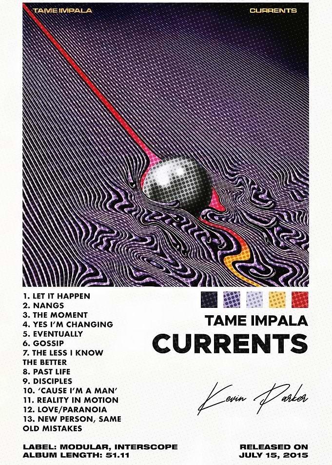Tame Impala Currents Album Cover