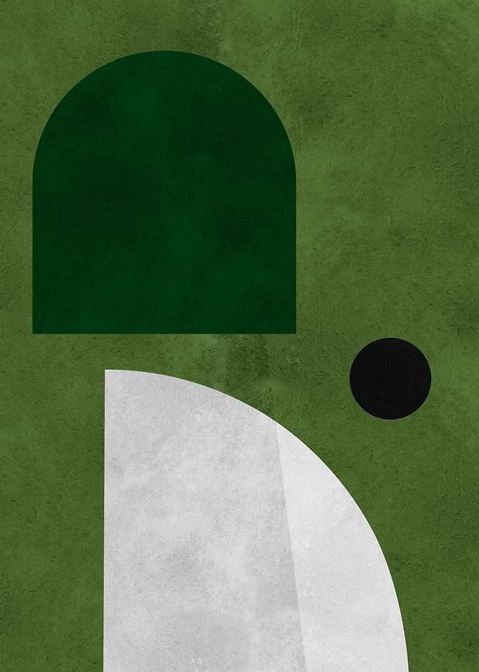 Green Abstract Art
