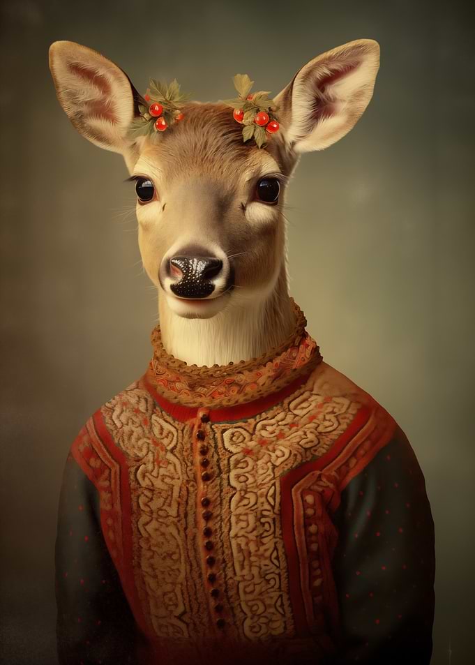 Fawn in a Dress