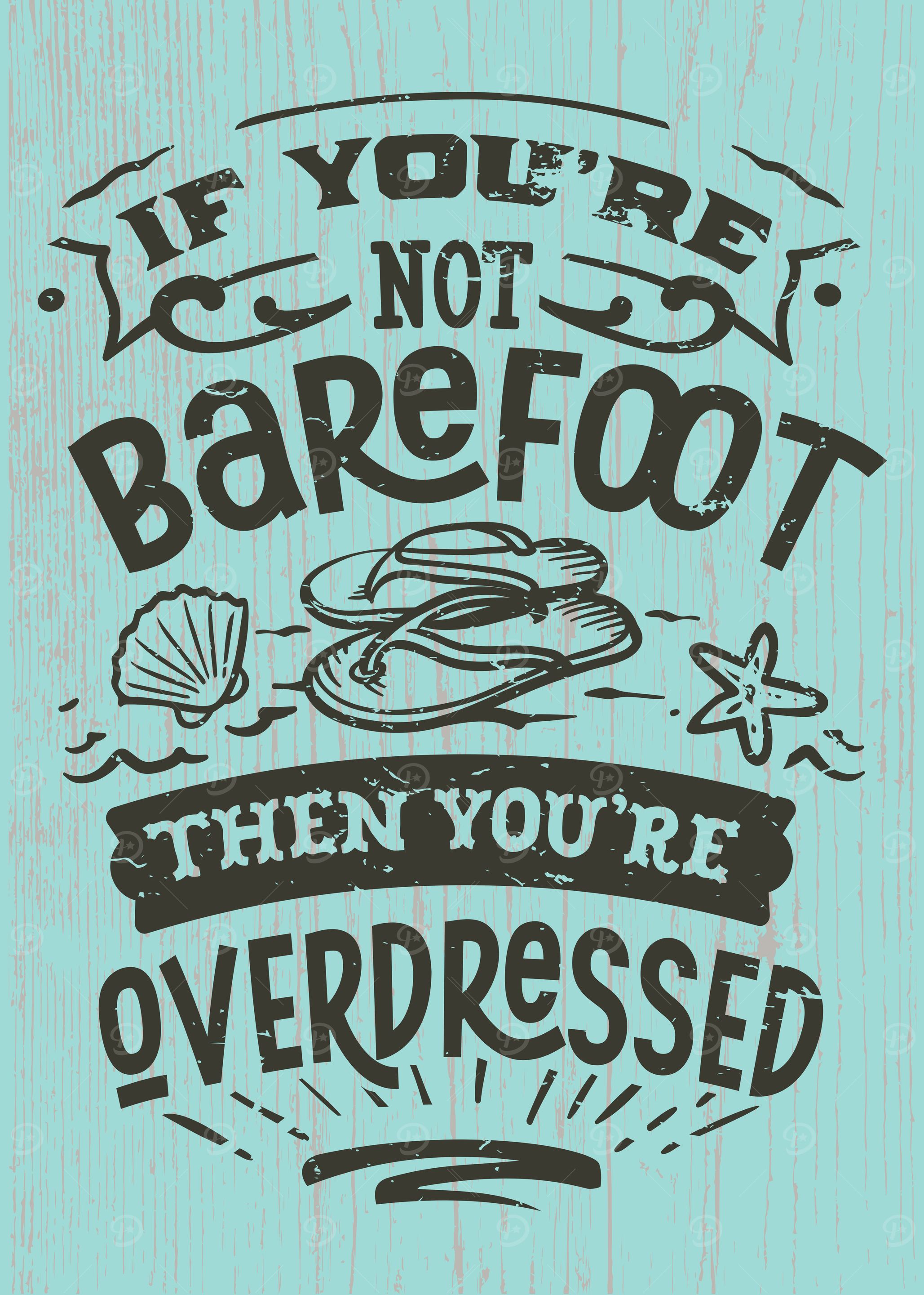 Beach House Quote Wall Art