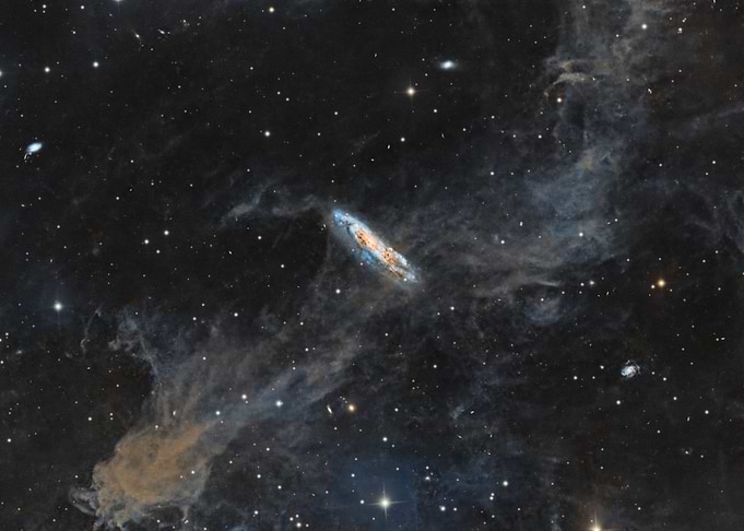 NGC 7497 - Spiral Galaxy in Deep Space