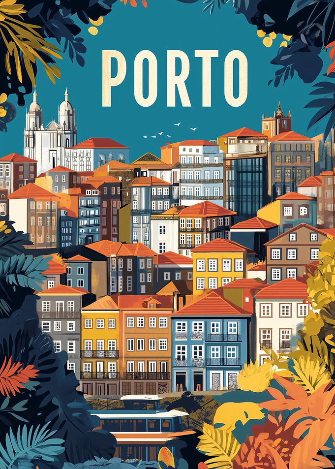Porto Cityscape Illustration