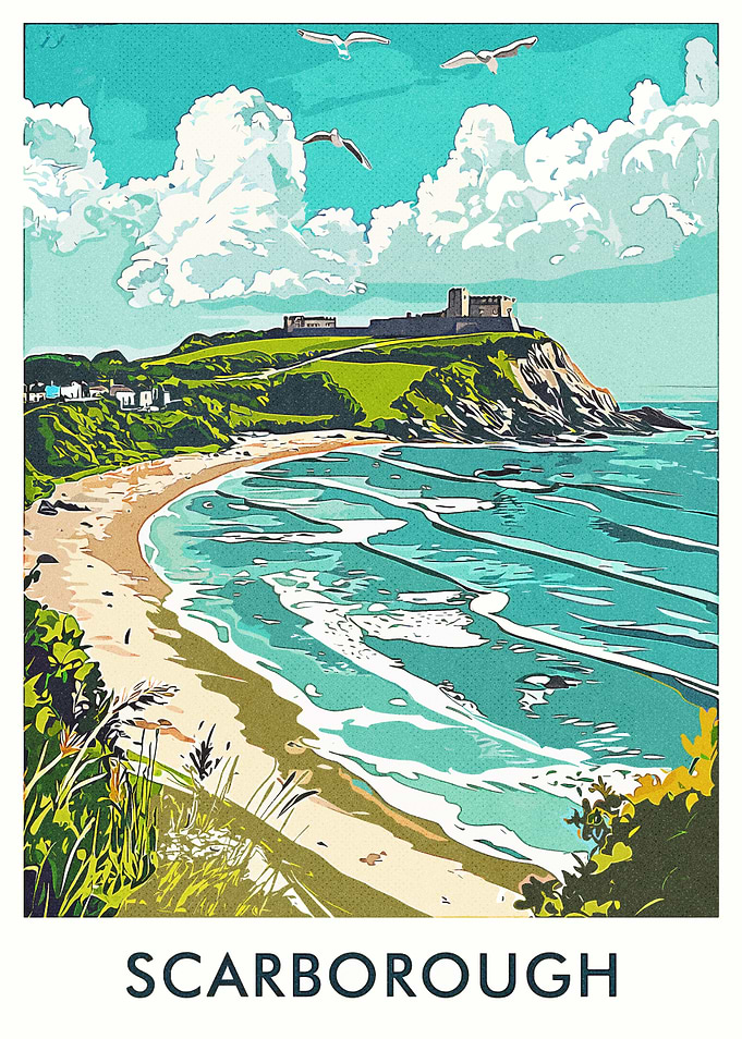 Scarborough Beach & Castle