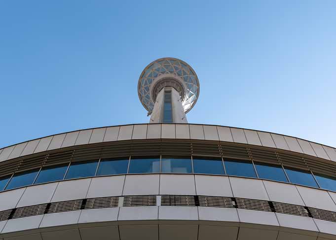 Modern Tower with Glass Dome