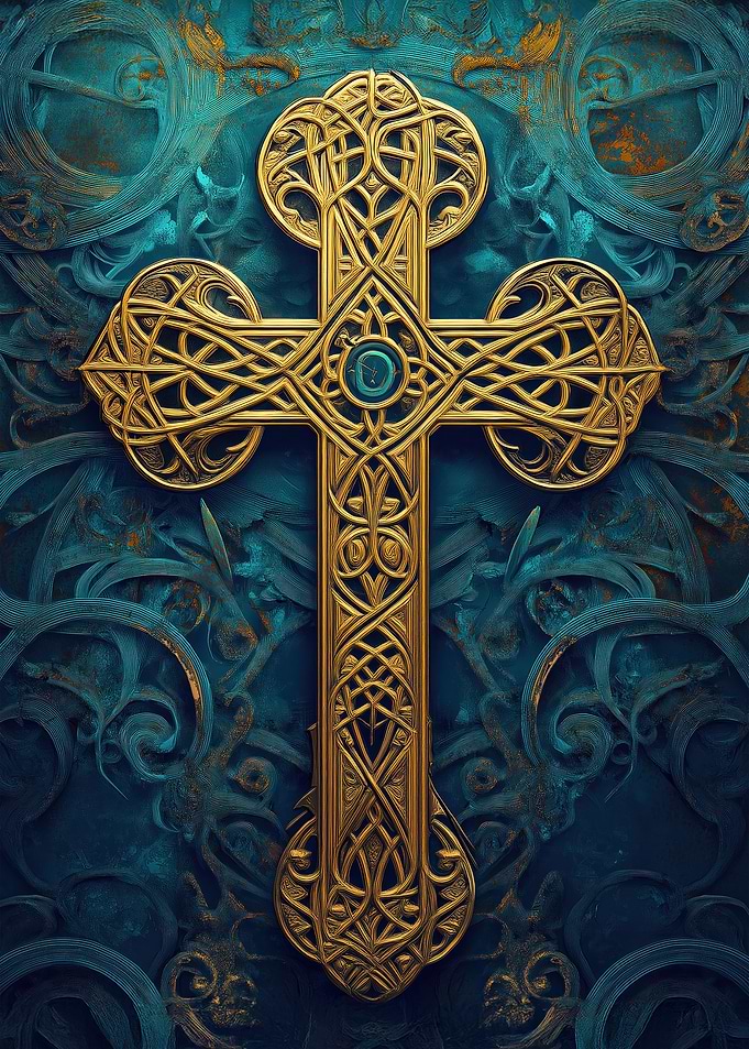 Ornate Gold Cross