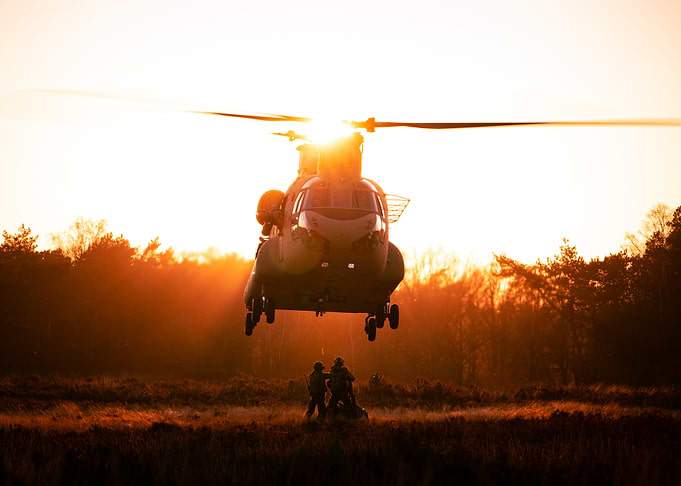 Military Helicopter Landing