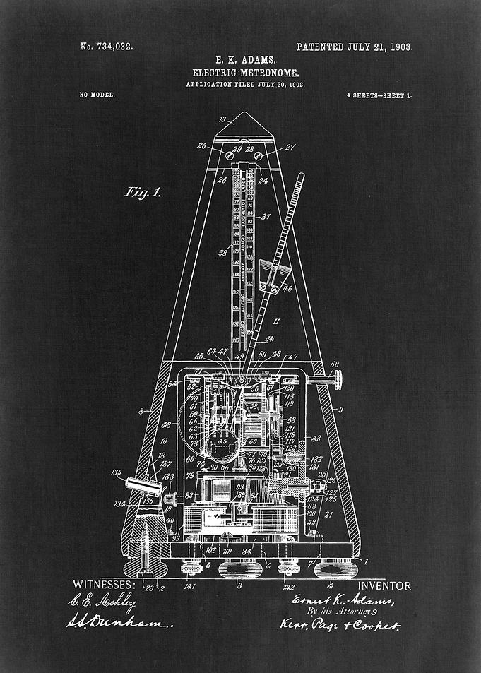 Electric Metronome Patent