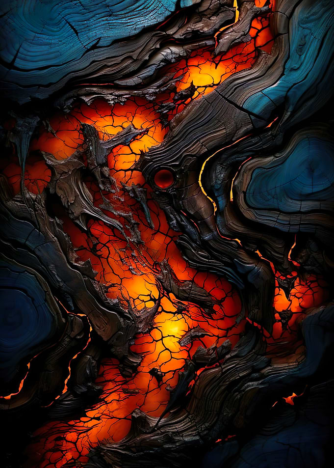 Lava Flow Abstract Art