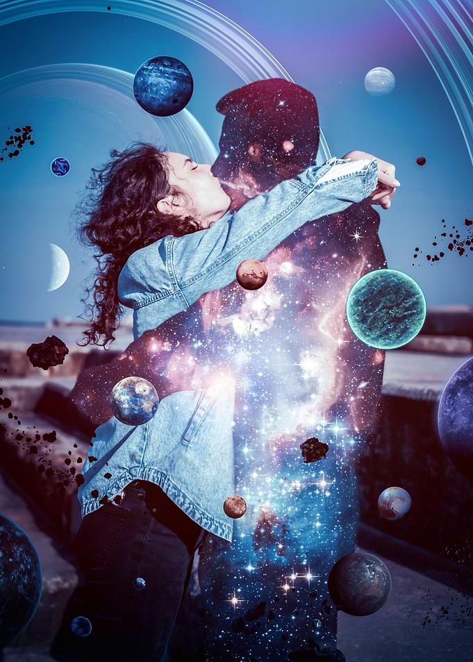 Cosmic Embrace the Universal Love