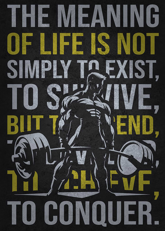 Conquer - Motivational Gym, Workout Fitness