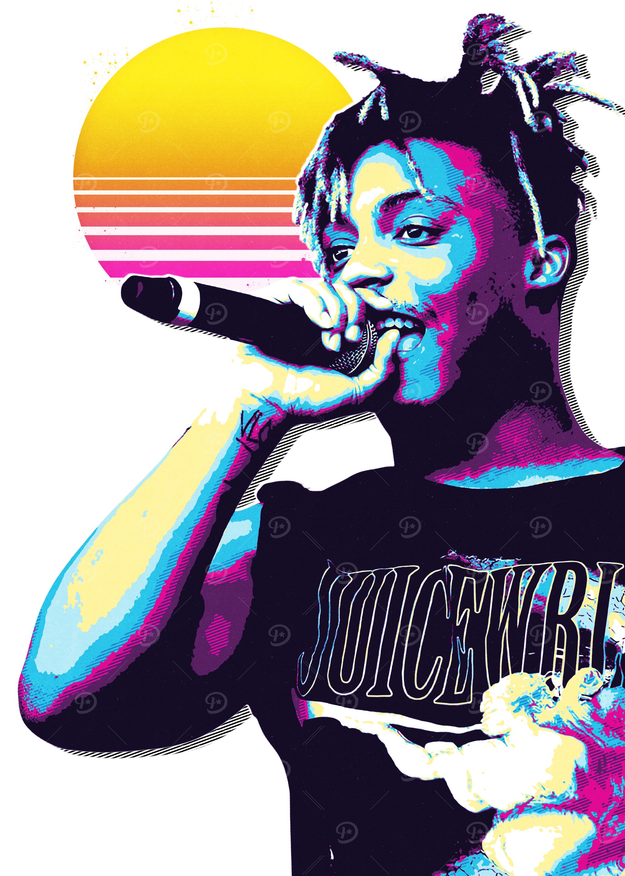 Juice Wrld Retro Portrait