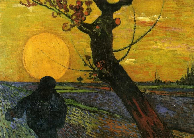 Sunset Landscape with Figure