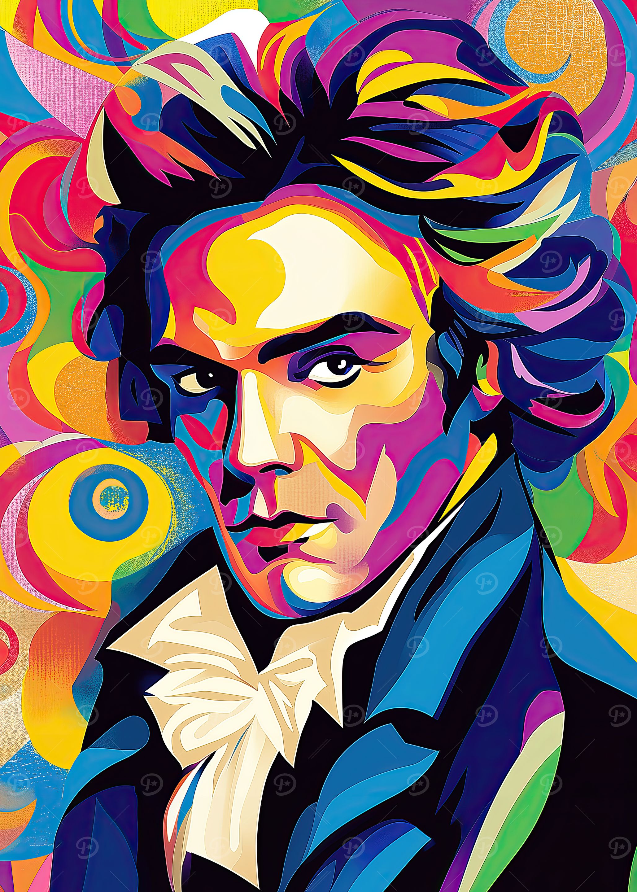 Beethoven Pop Art Portrait
