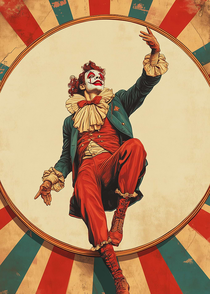 Circus Clown Poster