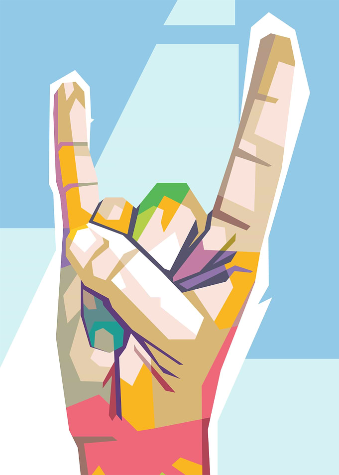 Rock On Hand Gesture