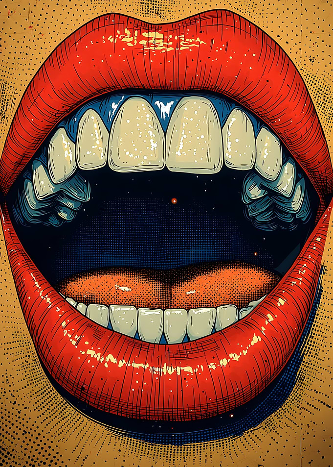 Retro Comic Smile