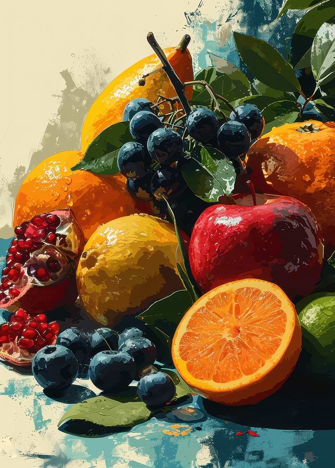 Fruit Still Life Painting