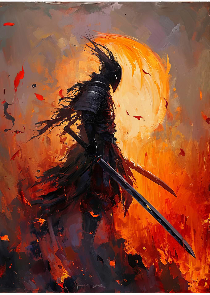 Samurai in Flames