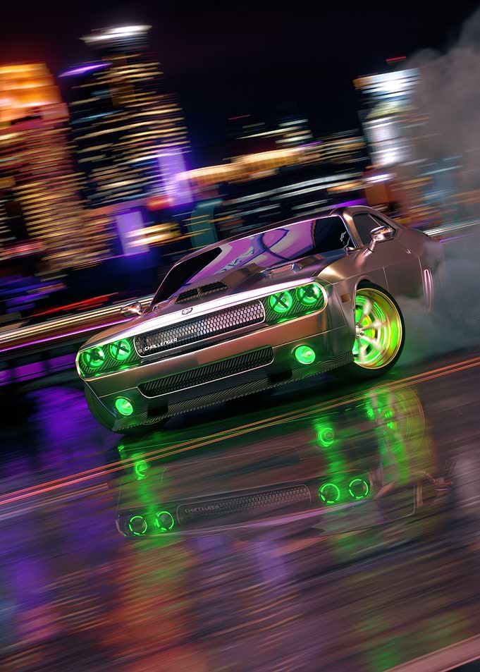 Dodge Challenger Night Drift