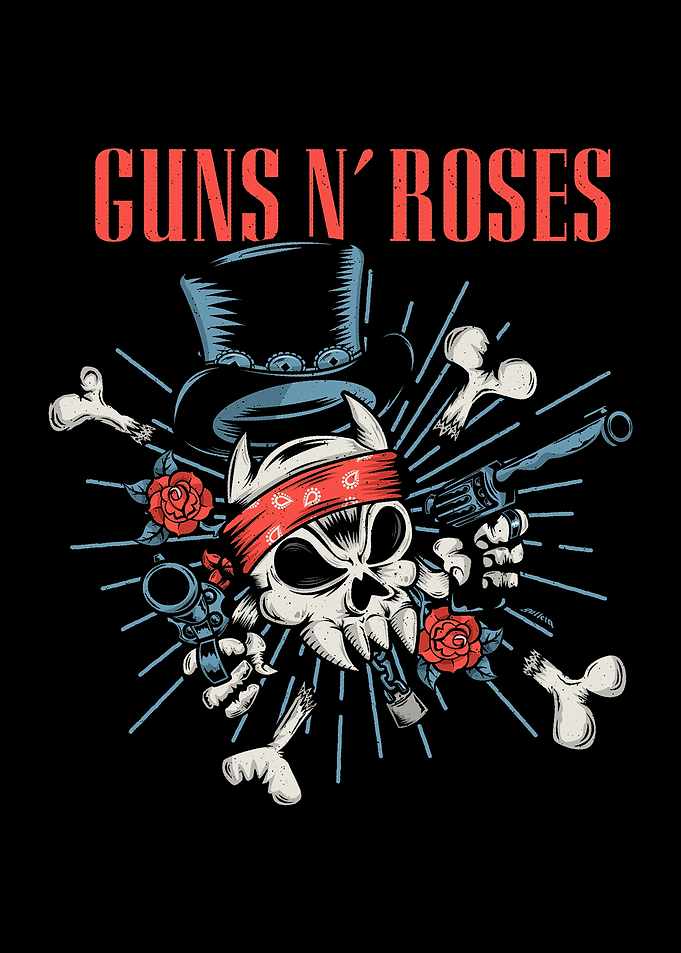 Guns N' Roses Skull Design