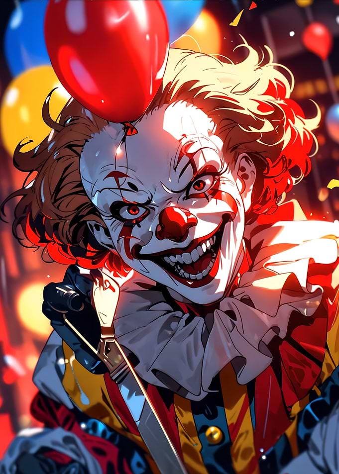Creepy Clown Portrait