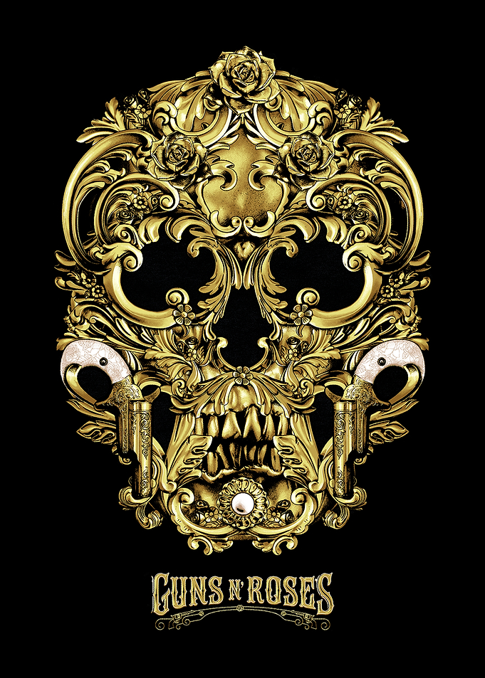 Guns N' Roses Skull Design